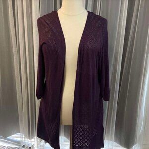 Torrid size 4 crochet Longline Cardigan Sweater